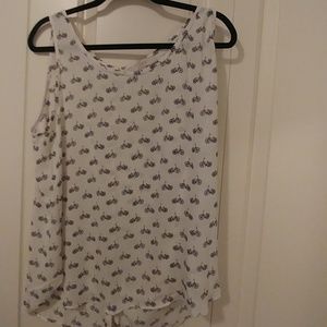 Loft Bicycle Sleeveless Blouse